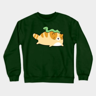 Snake and Orange Tabby Cat Crewneck Sweatshirt